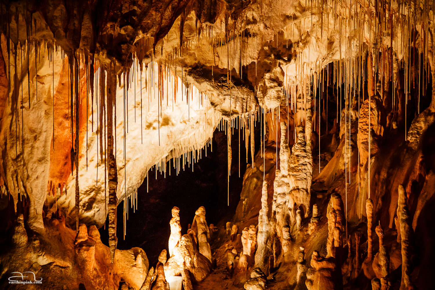 Spectacular formations in the Gombasek Cave, Slovakia