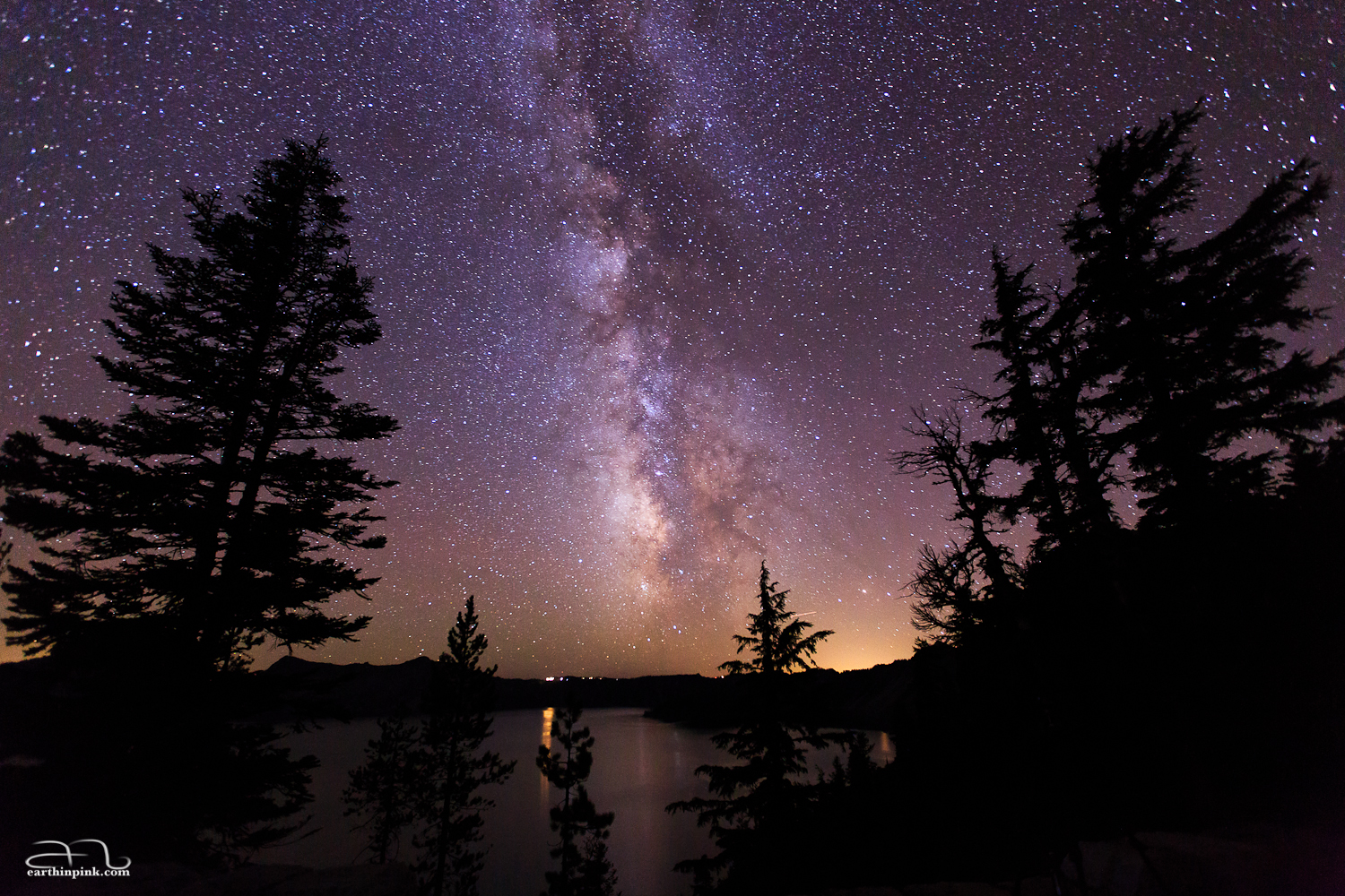 The Milky Way above Crater Lake, Oregon