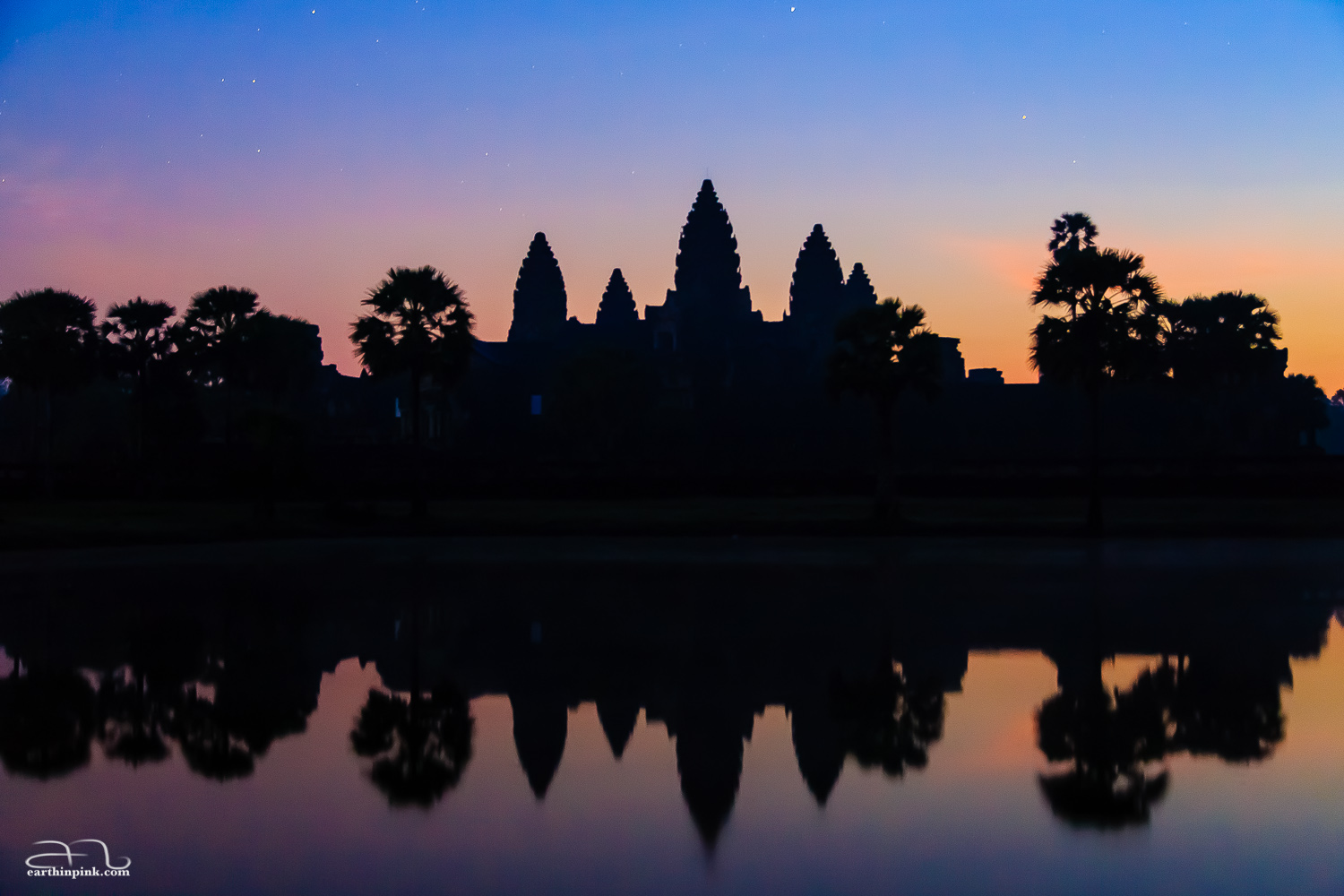 The obligatory "sunrise over Angkor Wat" photo-op.