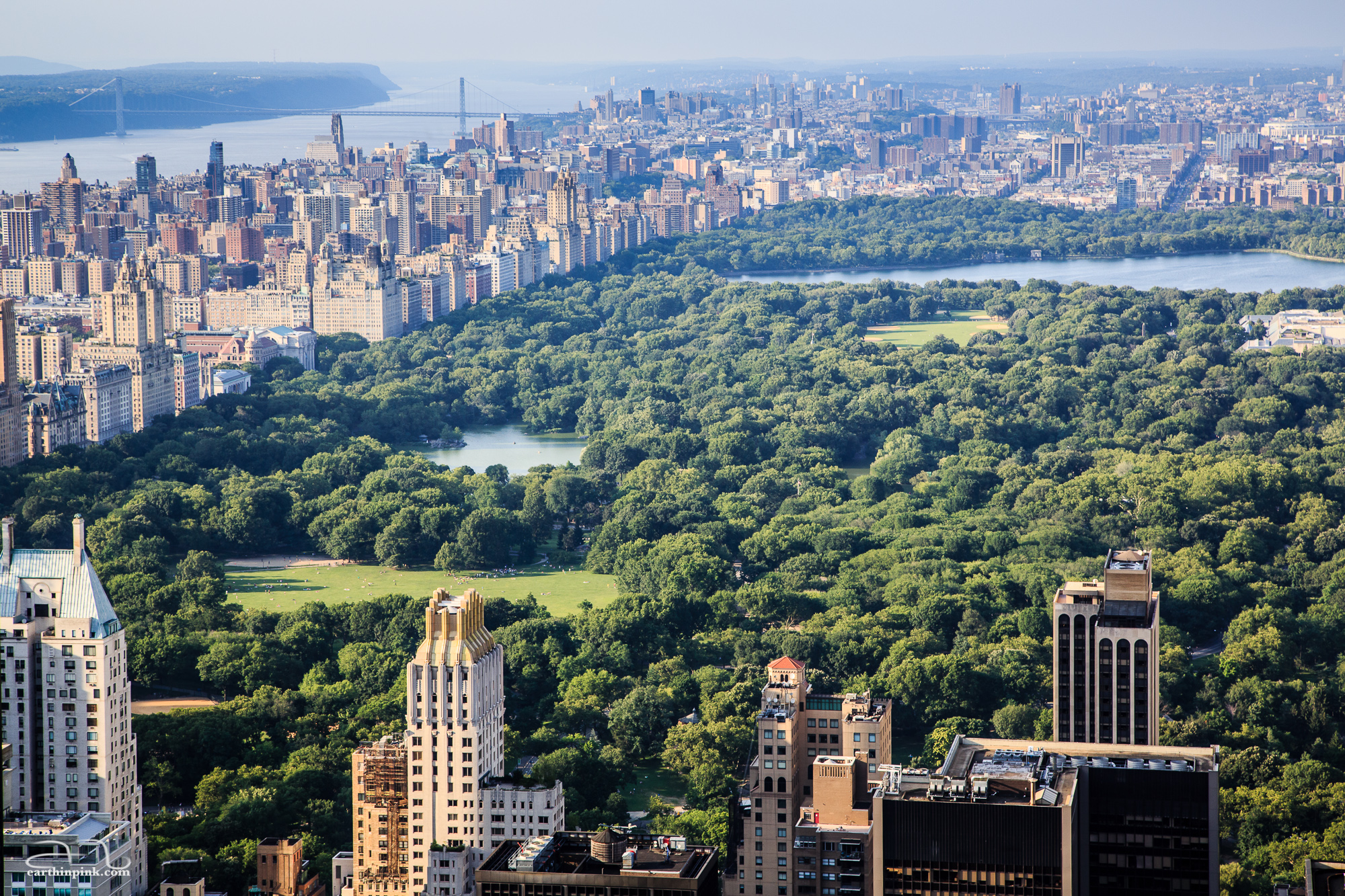 New York's Central Park viewed from Top of the Rock.