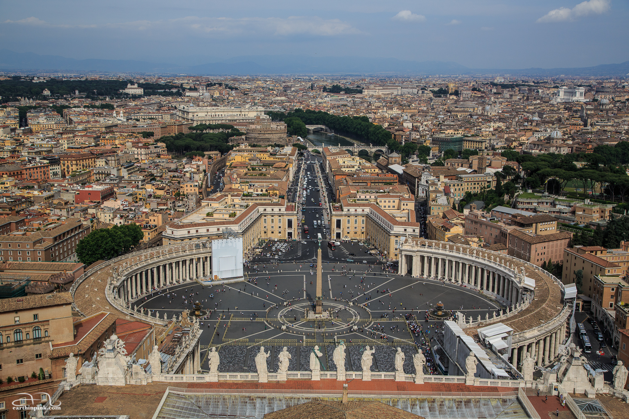 View from the top of St. Peter's Basilica.