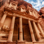 The  facade of the Treasury in Petra